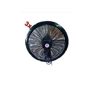 Crown Brand 3X VENTILATEUR MURAL CROWN - NOIR