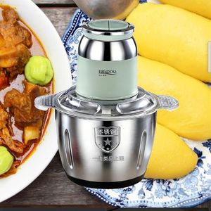 FOUTOU-MIXER – Hachoir Électrique Multifonction en Acier Inoxydable ,Viande, Légumes, Ail & Foutou :Usage Domestique