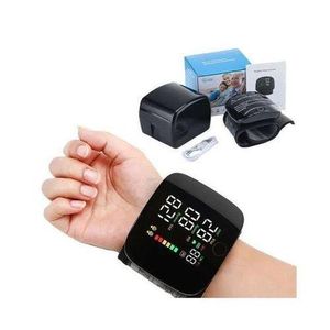 Electronic Tensiomètre Électronique de Poignet Intelligent 2 Utilisateurs (2x99 Mémoires) – Écran LED HD, Rechargeable USB & Mesure Précise