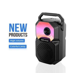 Enceinte Karaoké Portable ABS-6103 avec Micro – Bass Boost & Éclairage LED