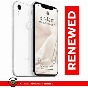 Renewed iPhone XR 128 Go 6.1"  Débloqué  12MP+7MP Garantie 6 mois  Blanc