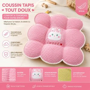 Coussin Confort Doux & Moelleux rose 