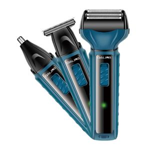Rasoir électrique multifonctionnel 3 en 1, fonctionne pour le rasage, le rasage des poils du nez et des oreilles
