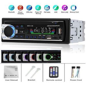 Autoradio MP3 Voiture Bluetooth 1 DIN – Puissance 60Wx4, Double USB Chargeur, Radio FM, Kit Mains-Libres, Carte SD & Télécommande pour Tout Véhicule