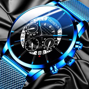 Montre A Quartz Pour Homme - Bleu