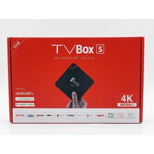 TV Box S 4K Ultra HD - Android TV (Modèle TV98, CPU 64-Bit, Support H.265)