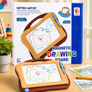 Tablette Magnétique de Dessin pour Enfants 3+ Ans, Ardoise Magique Effaçable Réutilisable avec Stylet Magnétique, Jouet Éducatif pour Développer la Créativité et la Motricité Fine, Cadeau Garçon Fille