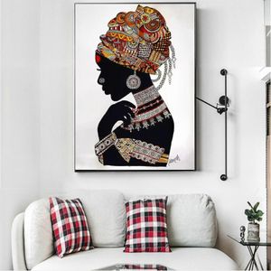 Toiles murales représentant des femmes africaines, affiches modernes de femmes noires, décoration intérieure de style africain.