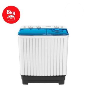 Nasco Machine à laver - 8Kg - 330W - 90% Eco energie - Lave & Essore - Blanc - Garantie 6 Mois