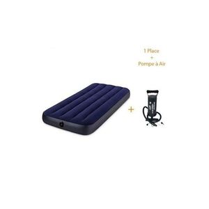 Matelas Gonflable - 1 Place Avec Gonfleur Offert