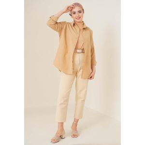 Bigdart Chemise Basique Oversize Modeste 103901 - Beige