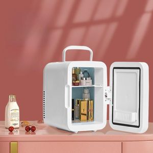 Mini Réfrigérateur de Maquillage 4L - Système Thermique Froid/Chaud - Portable Voiture & Maison