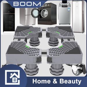 Support de machine à laver multifonction avec base réglable et mobile pour lave-linge, sèche-linge et réfrigérateur