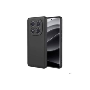 Xiaomi Coque en silicone compatible redmi note 14/ 14 pro plus + 1 antichoc noir