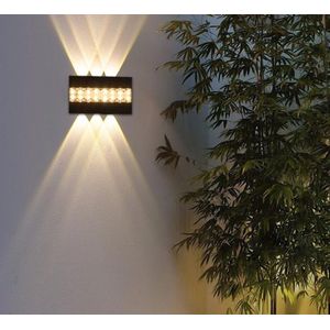 Applique murale extérieure étanche AC85-265V 10W en ABS, lumière chaude RGB, décorative pour jardin