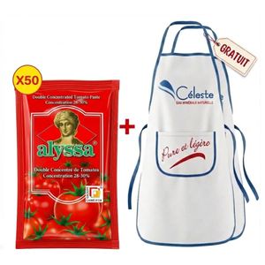 Alyssa Tomate Concentré 56G X 50 Sachets + Tablier X 2