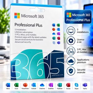 Microsoft Office  Professional Plus 365, Licence , 5 PC/Mac/Mobiles, Product Key
