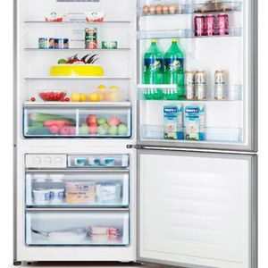 Hisense Réfrigérateur Combine - RD-60WC4SB - 2 Tiroirs - 463 L - Gris Distributeur d’eau - Inox A+
