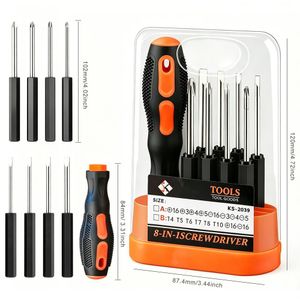 8 en 1 jeu de tournevis multipurpose de précision, kit d'outils de réparation portable ménager pour appareil de lunettes électroniques