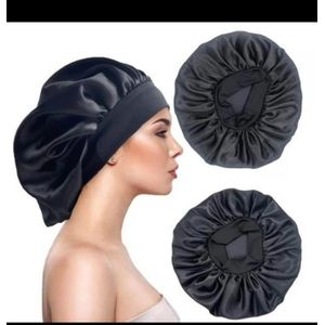 Bonnet en soie pour cheveux - Noir original