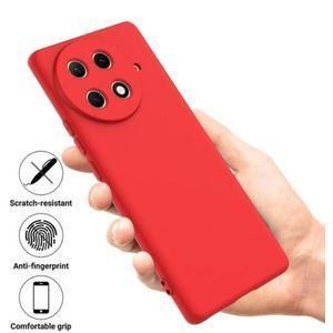 Divers Coque Silicone Compatible Pour Tecno Camon 30 S  - ROUGE