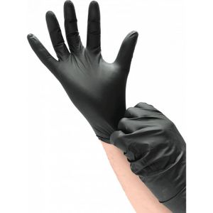Kleenjet Gants nitriles noirs jetables non poudre l x 10 boites de 100pcs