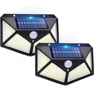Lampe solaire murale LED avec détecteur de mouvement – Lot de 4