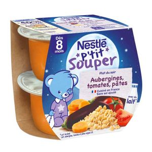 Naturnes Aubergines - Tomates - Pâtes Dès 8 Mois