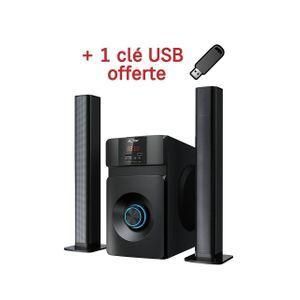 Woofer ALITOP SP-2522 + 1 cle USB offerte -Chaîne HIFI – Noir