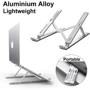 Support pliable pour ordinateur portable, support de refroidissement rotatif  à 360 °, support réglable pour ordinateur portable en aluminium, support de  refroidissement pour ordinateur portable de 10 à 17 pouces