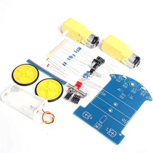 Kit robot suivi de ligne DIY à monter soi-même (Voiture intelligente D2-1 Kit électronique)