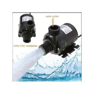 RV Pompe à Eau Ultra-silencieuse DC 12V Mini Moteur Brushless Pompe à Eau Submersible 800L/H Jardin Portable 196.85inchPour Système De Refroidissement Fontaines Chauffe-NOIR