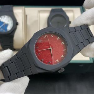 Montre Style Montre arabic rouge noir 