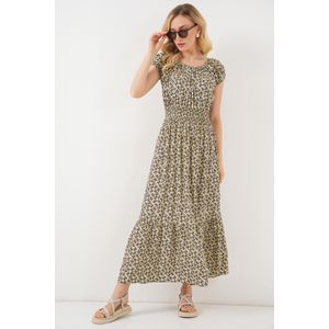 Bigdart Robe à Col Froncé Pour Femme 2544 - Vert Olive