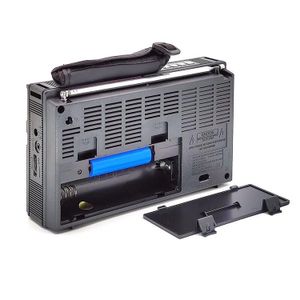 Radio Transistor Portable Multibande – Rétro & Nomade Noire