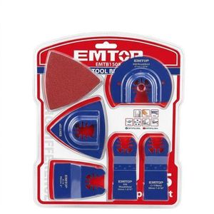 Kit d'Accessoires Outil Multifonction EmTop - 15 Pièces : Sciez, Poncez et Décapez avec Précision ! (Bois, Métal et PVC)