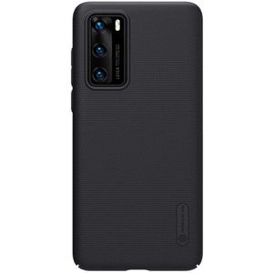 Nilkin Coque pour Huawei P40 (6,1 pouces) Super Givré Hard Back Cover PC Couleur Noir