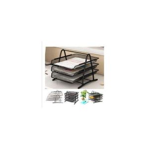 Etagère Corbeille De Rangement de Documents 3 Niveaux VB