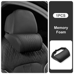 1pcs Coussin d'appui-tête universel pour voiture – Soutien tête et cou en mousse à mémoire de forme