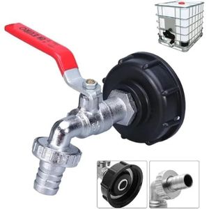 Robinet antigel pour réservoir d'eau de 1000 L, adaptateur S60X6 - Accessoires d'irrigation de jardin