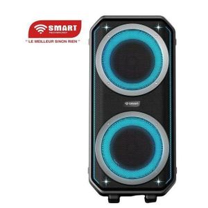 Smart Enceinte Monobloc Rechargeable Modèle _STHP-7070E- 220W, USB, Bluetooth, Micro Inclus, Noir - Garantie 3 Mois
