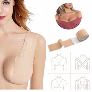 Ruban Adhésif de Lifting des Seins (Boob Tape) - Invisible, Élastique, Hypoallergénique & Étanche - Pour Soutien-Gorge Dos Nu/Sans Bretelles (Nude/Couleur Chair)
