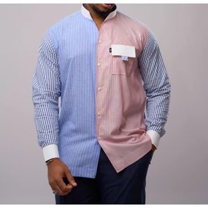 Chemise Homme à Rayures Manches Longues Multicolore