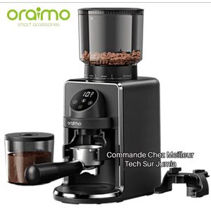 Oraimo Machine BeanGrind Pro Broyeur De Café À Meules Coniques Avec Contrôle Intelligent Précis
