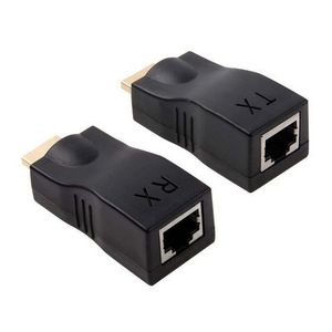 HDMI Extender Adapteur By CAT 6/6E 30m -Noir