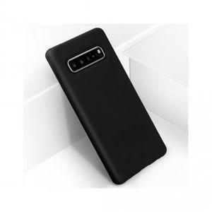 Coque Silicone Compatible Pour Samsung Galaxy S10 Avec Antichoc - NOIR