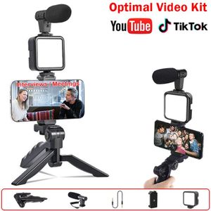VIC Kit Vidéo Vlog Pour Téléphone Avec Trépied Ajustable/ Stabilisateur