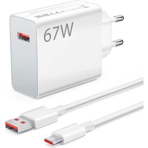 Xiaomi 67W Adaptateur Chargeur Mural Rapide Câble USB-C Redmi
