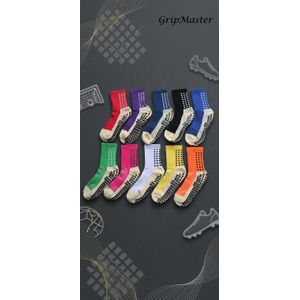 Master Lot de Chaussettes Antidérapantes de Sport – Multicolore (Modèle Grip)