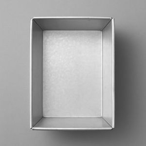 Moule à Gâteaux Rectangulaire En Métal Argenté (Lot De 12)